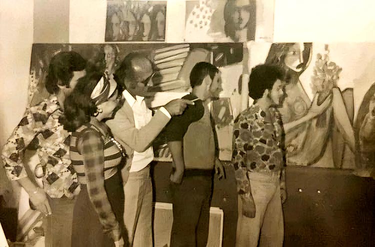 Jean Khalife at Galerie Modulart in 1972