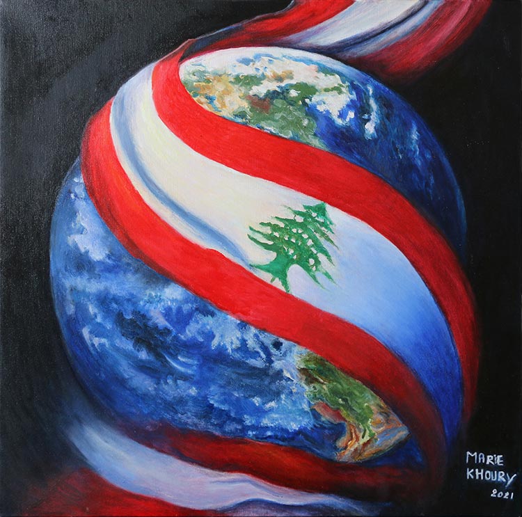 Lebanon arounf the world 60x60